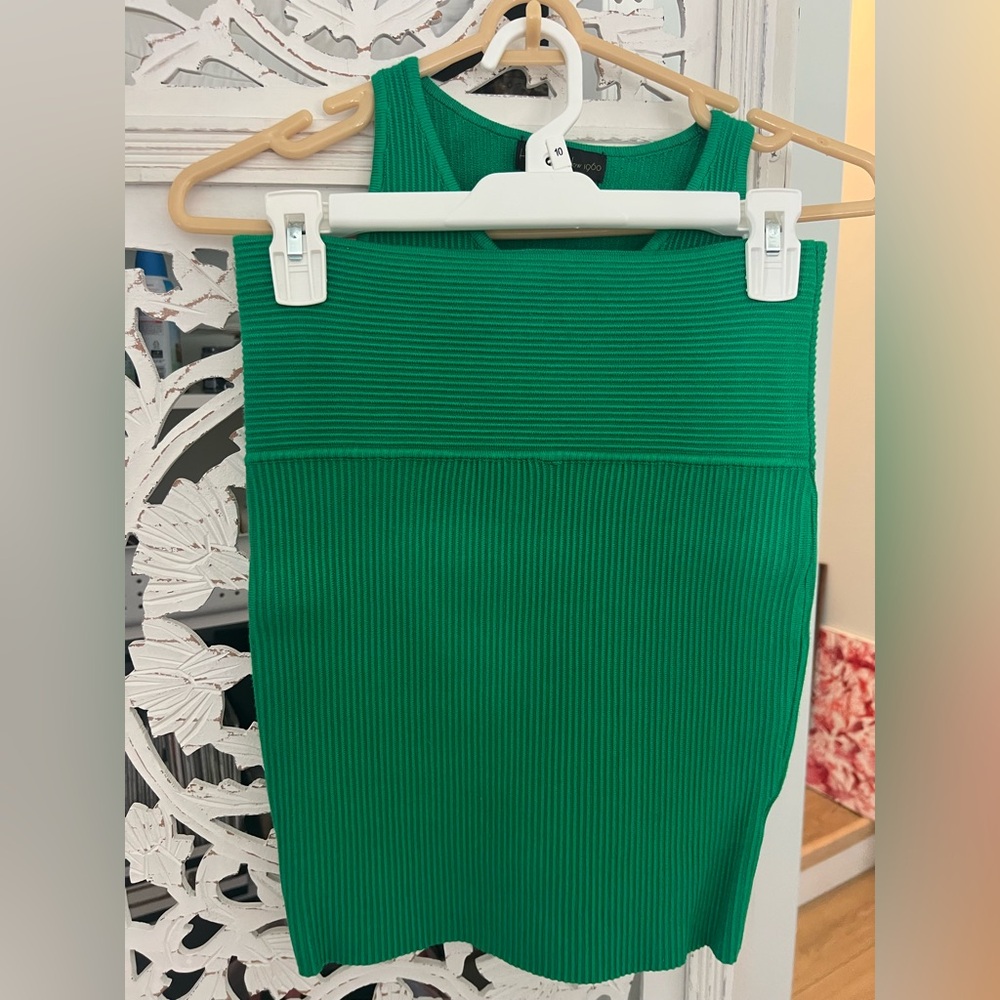 Two piece- House of Harlow 1960-Green Ribbed - Picture 6 of 6